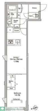アトリオフラッツ中野の物件間取画像