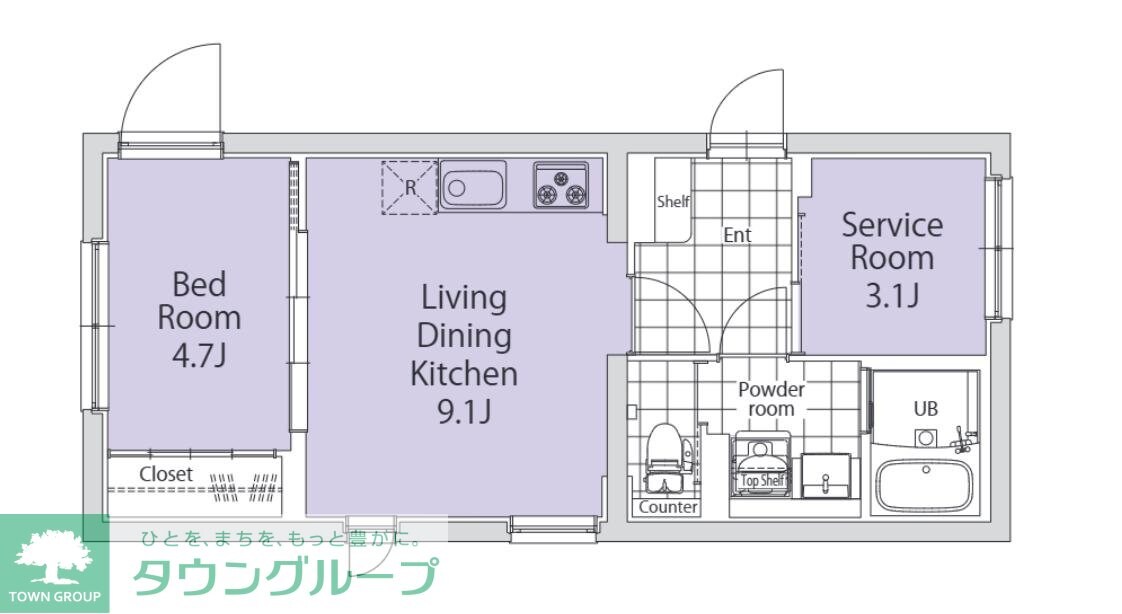 TASUKI杉並高井戸の物件間取画像