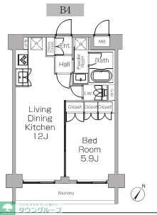 プラウドフラット三軒茶屋IIの物件間取画像
