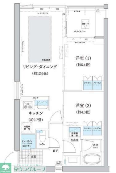 ガーデニエール砧 WESTの物件間取画像
