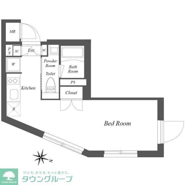 ASTILE西新宿の物件間取画像