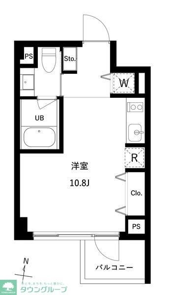 JMFレジデンス世田谷三宿の物件間取画像