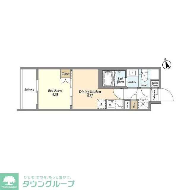 ベルファース三軒茶屋の物件間取画像
