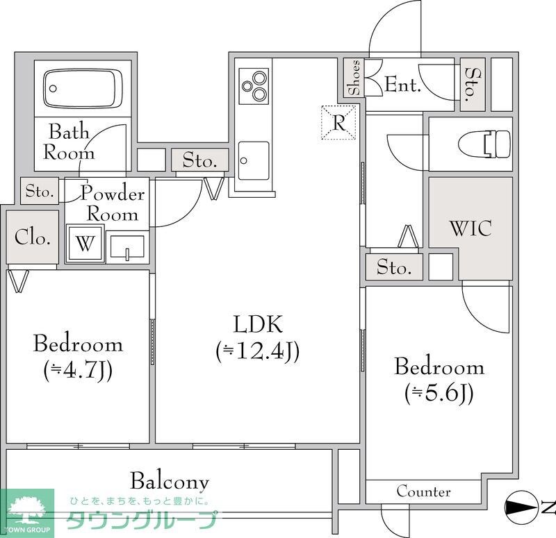 ベレオ三軒茶屋の物件間取画像