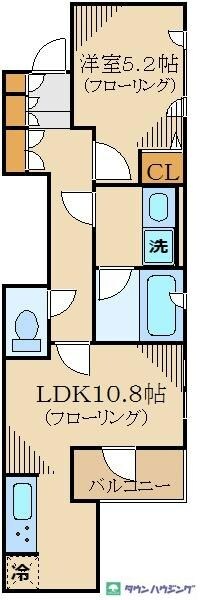 コスモリード新宿余丁町の物件間取画像