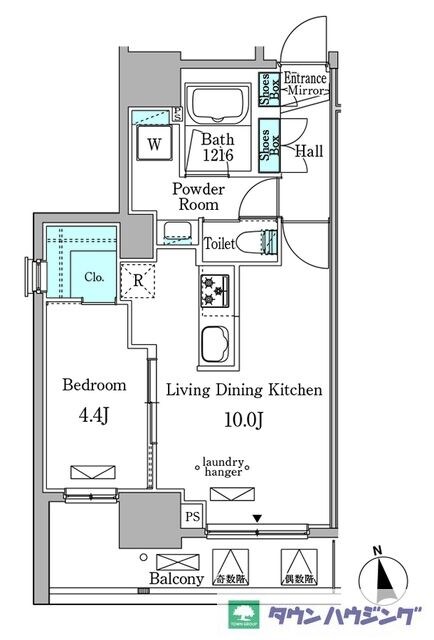 ミリアレジデンス新宿御苑の物件間取画像
