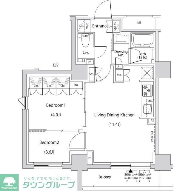 ザ・パークハビオ文京目白台プレイスの物件間取画像