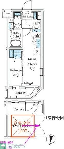 プライムブリス中野富士見町IIの物件間取画像