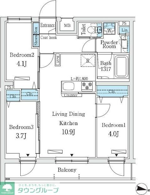 プライムブリス中野富士見町Iの物件間取画像
