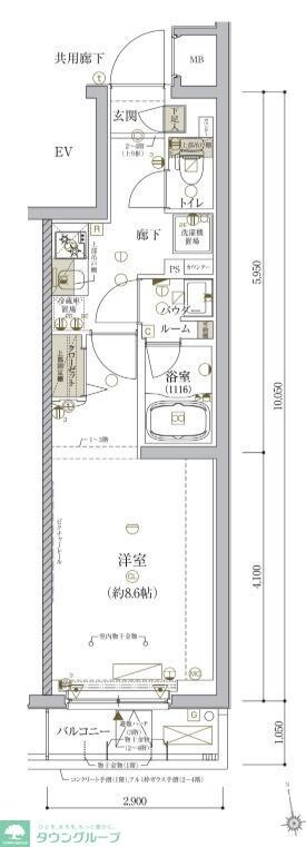 ARCOBALENO TORITSUKASEIの物件間取画像