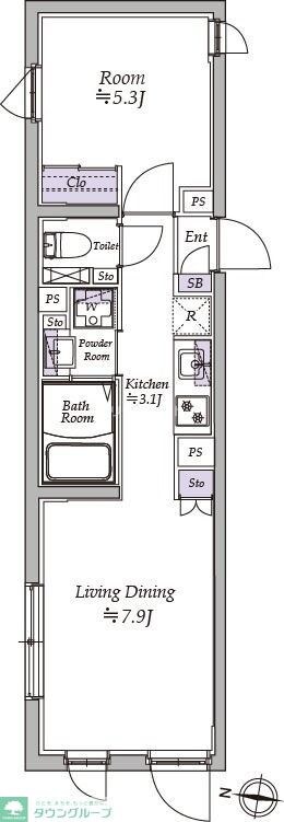 アトリオフラッツ高円寺ノースの物件間取画像