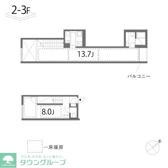 33 1/3 rpm sideの物件間取画像