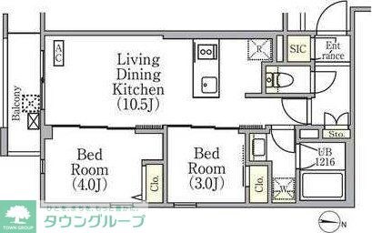 イプセ中野三丁目の物件間取画像