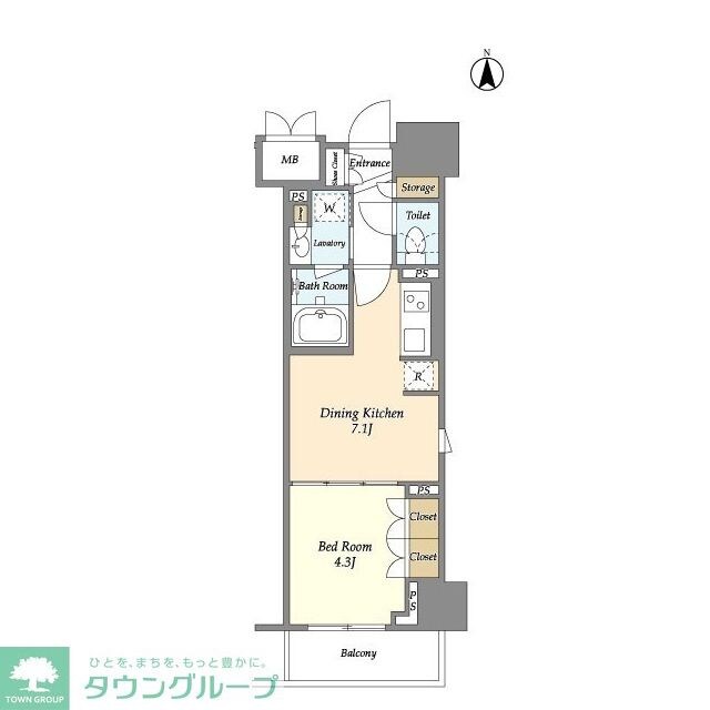 LIBR GRANT 神楽坂の物件間取画像