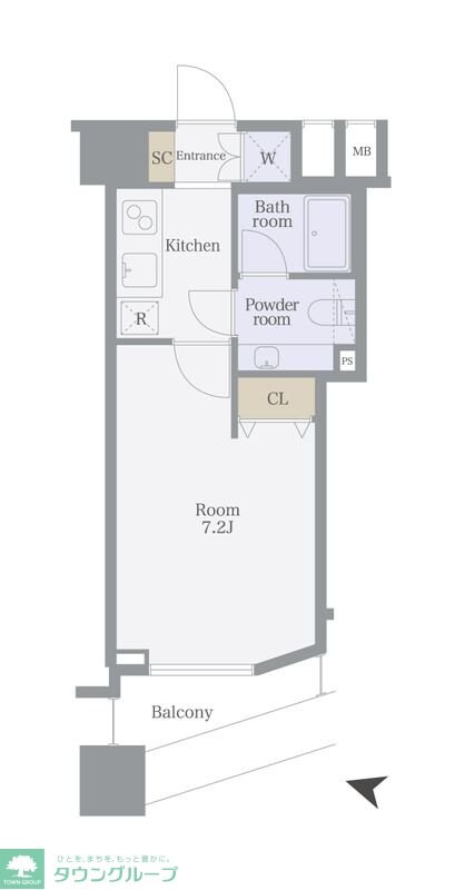 ファーストリアルタワー新宿の物件間取画像