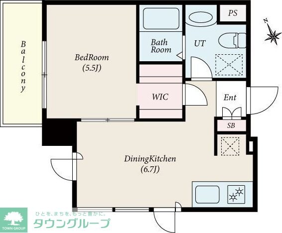 グローリオシェルト新宿山吹町の物件間取画像