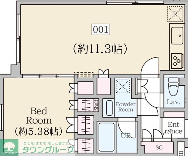 ReveResidence初台の物件間取画像