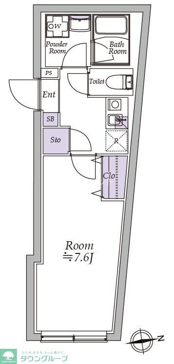 アトリオフラッツ高円寺の物件間取画像