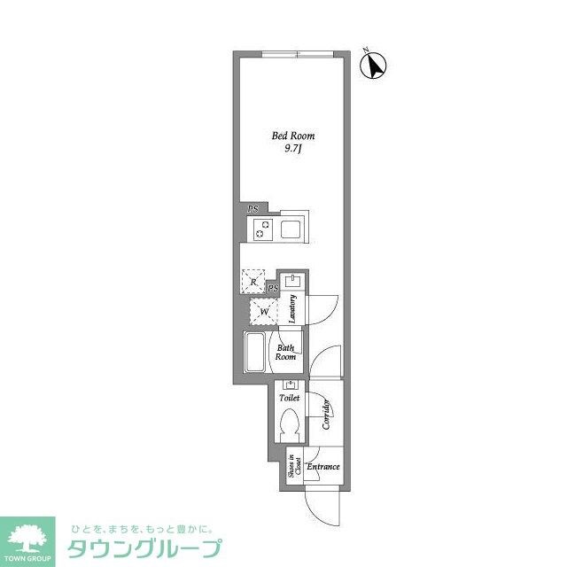 グローリオシェルト四谷坂町の物件間取画像