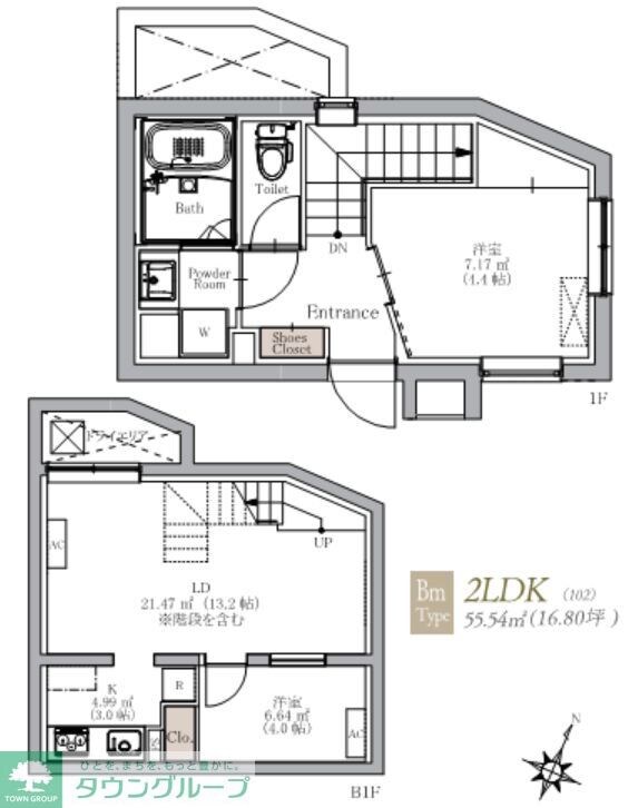 BLANCCOURT阿佐ヶ谷の物件間取画像