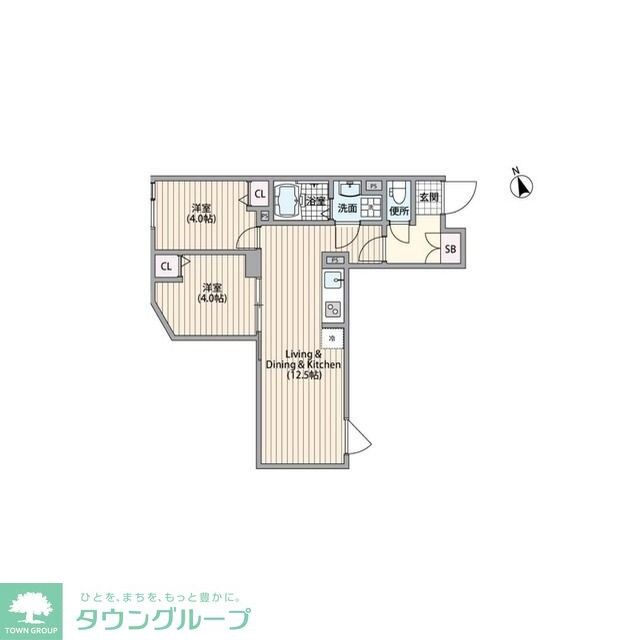 HJクラウンIの物件間取画像