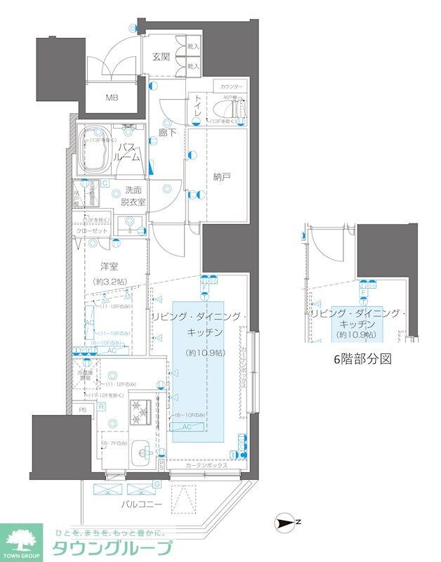 ZOOM信濃町の物件間取画像