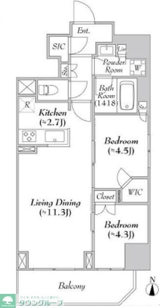 ASMACI MAISON両国IIの物件間取画像