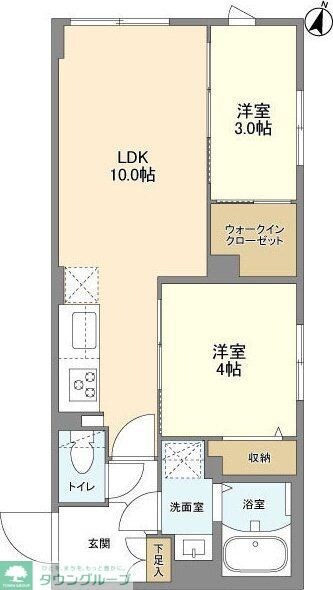 ウェルスクエア駒場東大前の物件間取画像