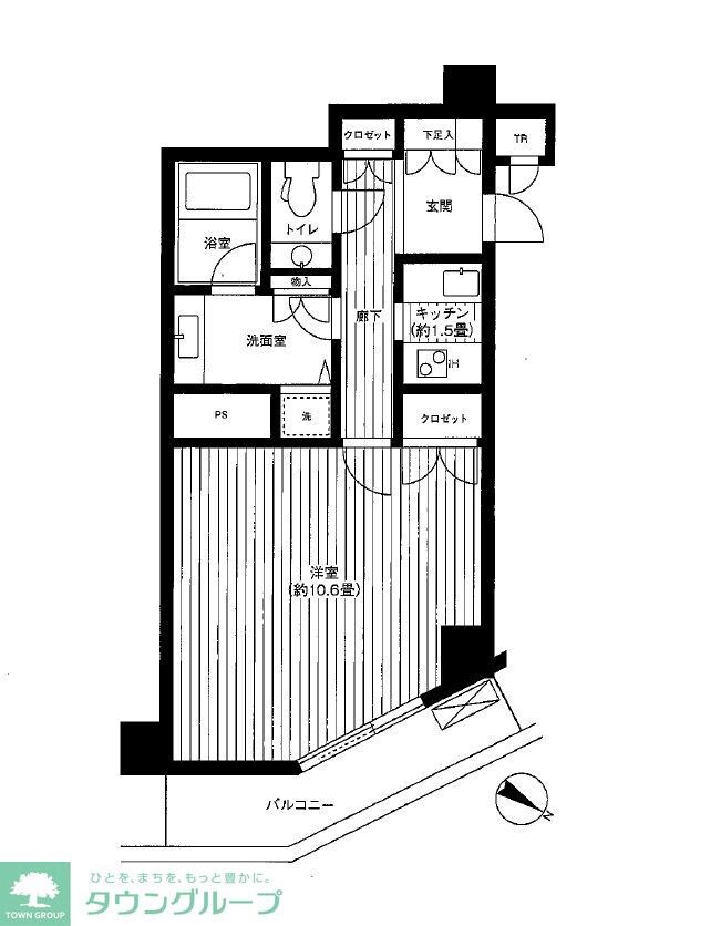ヒューリック浅草一丁目の物件間取画像