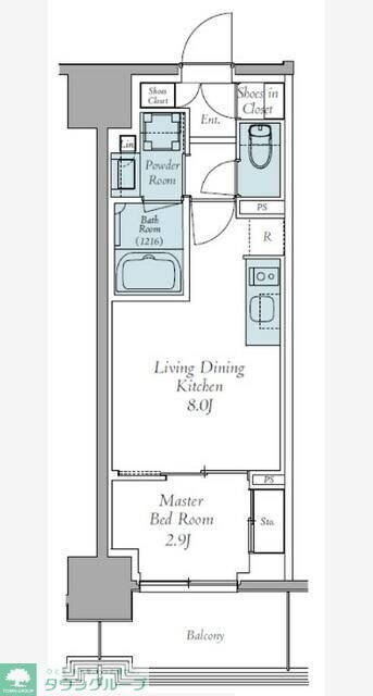 クレストコート東中野の物件間取画像