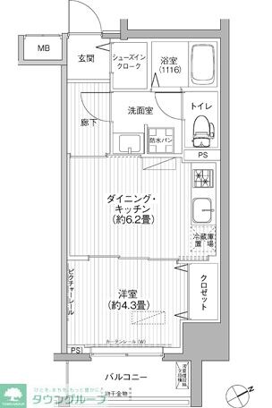ワイズ柳橋の物件間取画像