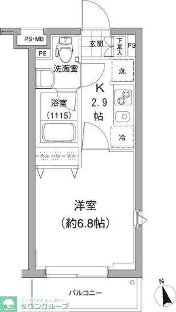 プランドール南榎の物件間取画像