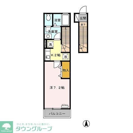 フレア新中野の物件間取画像