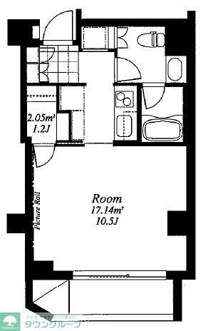 フレンシア外苑西の物件間取画像