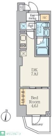 Alivis笹塚の物件間取画像