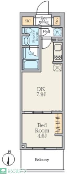 Alivis笹塚の物件間取画像