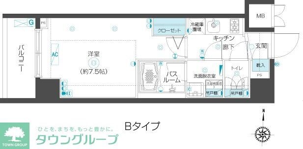 ZOOM市谷本村町の物件間取画像