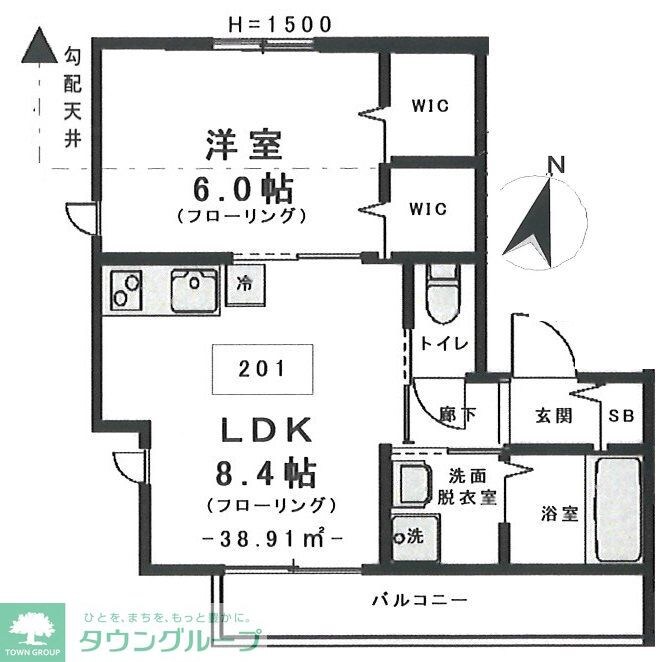 ジェミニ サウスの物件間取画像