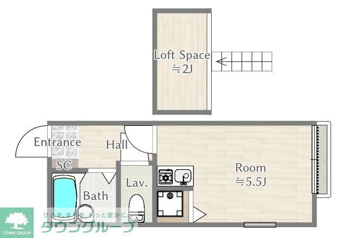 リバーサイドコートの物件間取画像