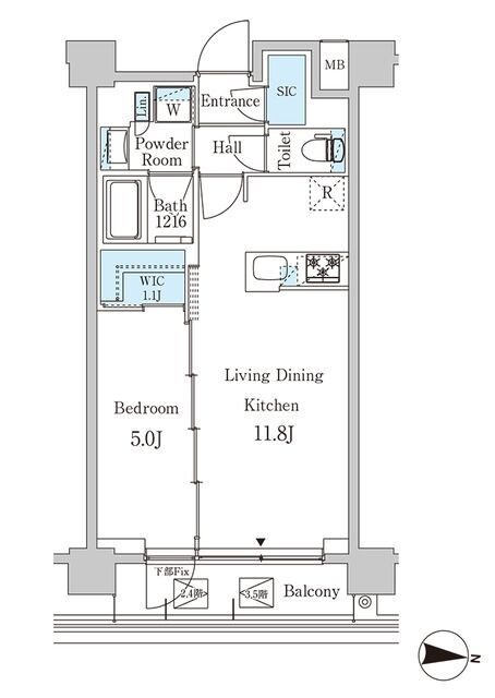 ジオエント中野弥生町の物件間取画像