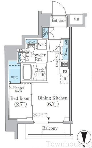 中野新橋レジデンスの物件間取画像