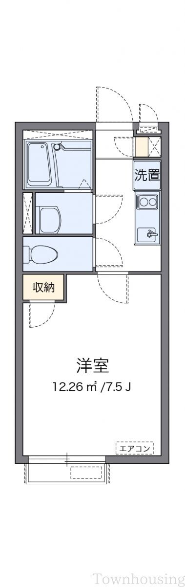 クレイノサンザシの物件間取画像