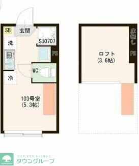 ハーモニーテラス上井草Vの物件間取画像