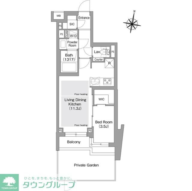 コンフォリア・リヴ東中野の物件間取画像