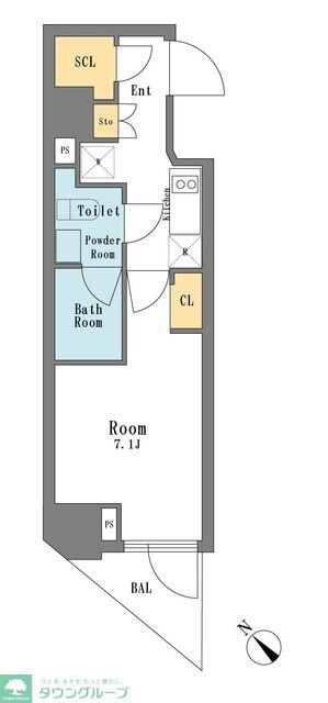 グランカーサ東中野の物件間取画像