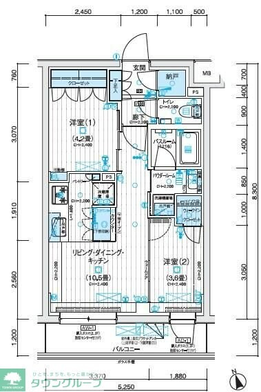 デュオステージ西荻窪IIの物件間取画像
