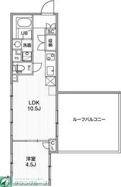 ASTILE幡ヶ谷の物件間取画像