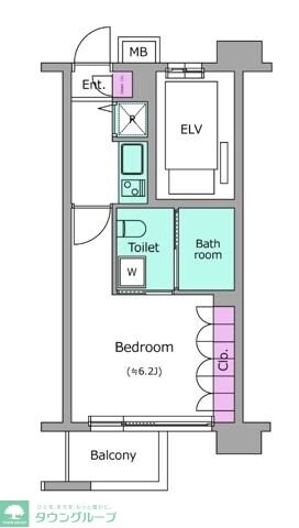 レジディア新宿イーストIIの物件間取画像