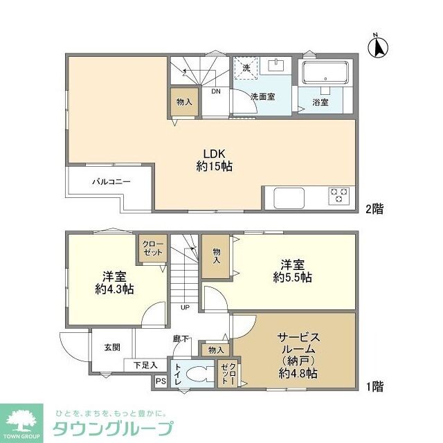 KoletTerrace下落合#02の物件間取画像