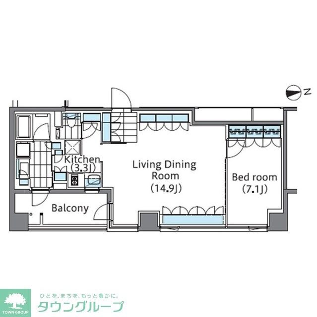 コンフォリア新宿イーストサイドタワーアネックスの物件間取画像